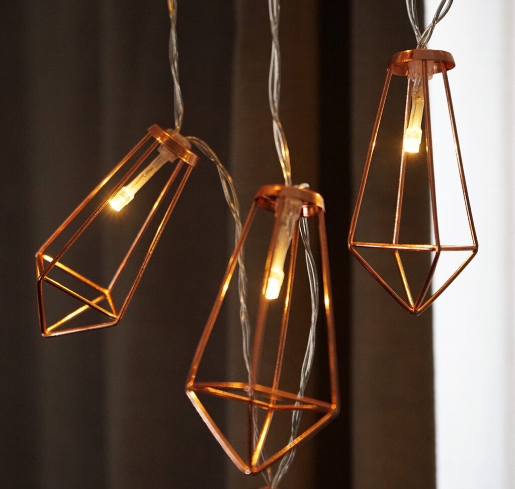 cagedstringlights Interior Design Ideas