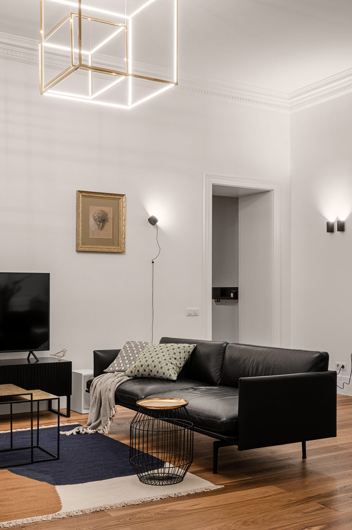 Black, White, Gold & Minimalist Interior InspirationInterior Design Ideas.