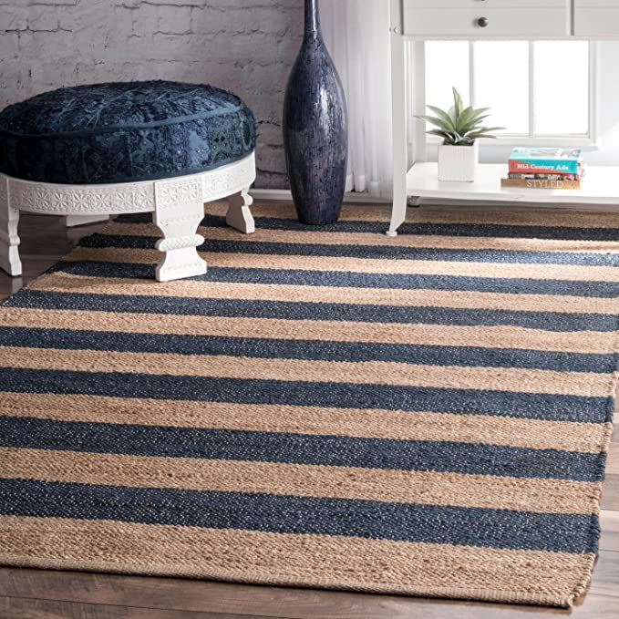 Blue Jute Rug Interior Design Ideas