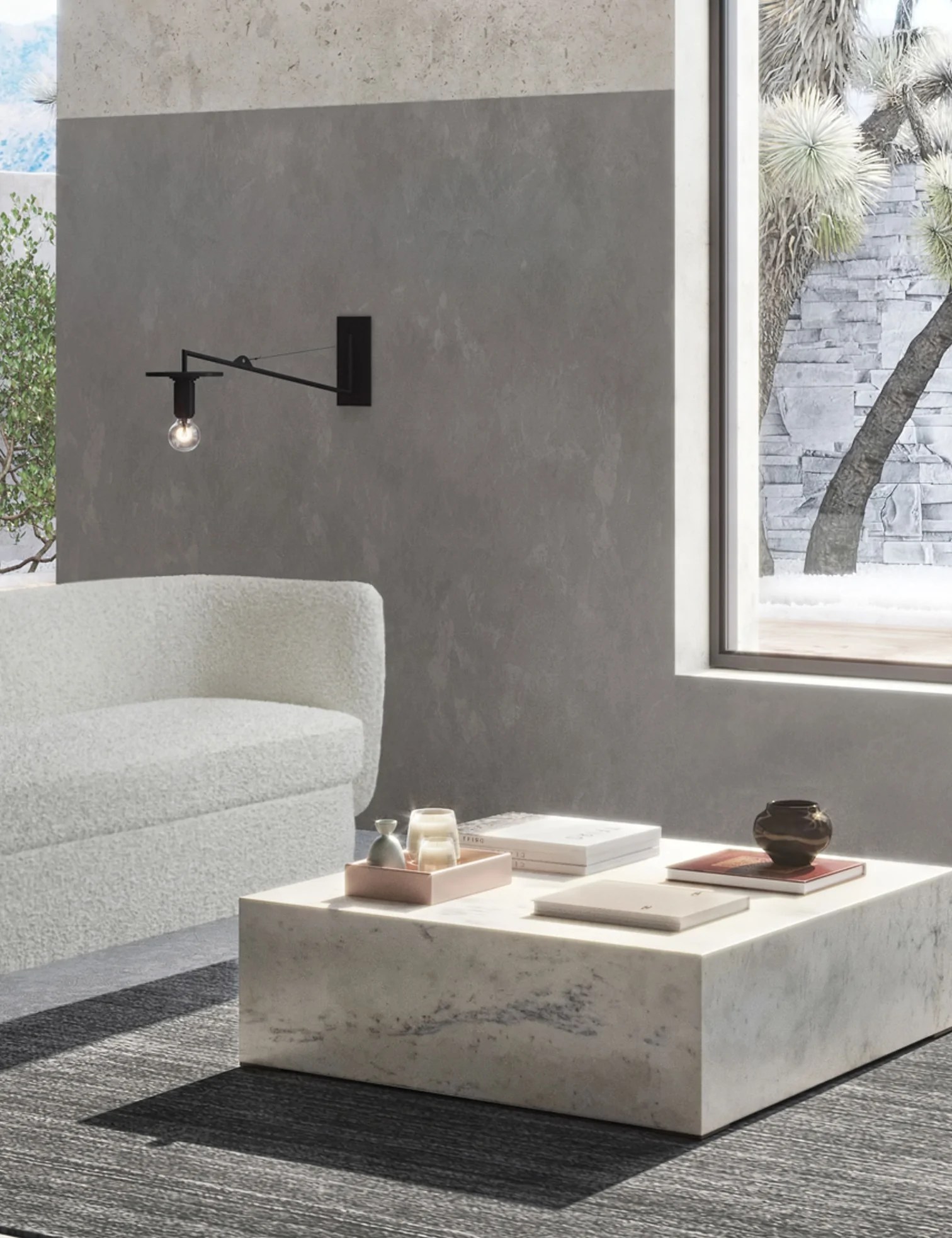 Low Marble Coffee Table Interior Design Ideas