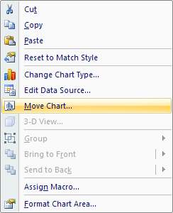 Microsoft Excel Tutorials: How to Move and Resize a Chart