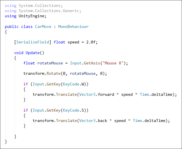 Getting started with coding in Unity