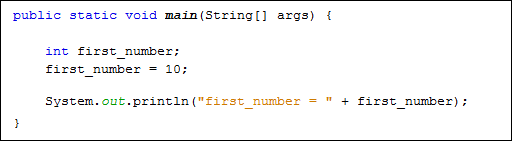 java for complete beginners variables the int type