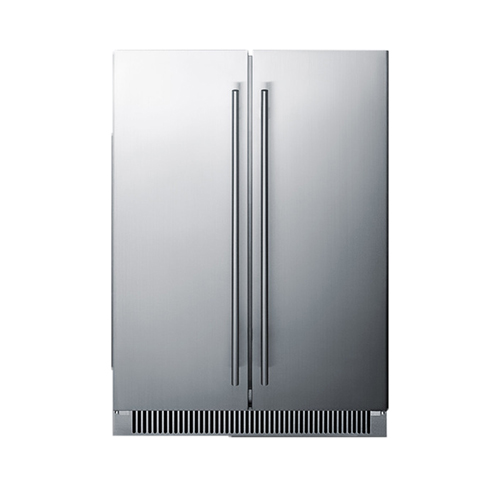 Summit 5.1 Cu. Ft. Dual Zone Wine and Beverage Outdoor BuiltIn Refrigerator