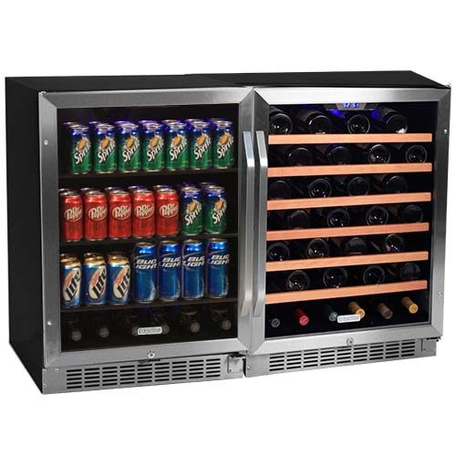 EdgeStar 53 Bottle + 148 Can SidebySide Wine & Beverage Center