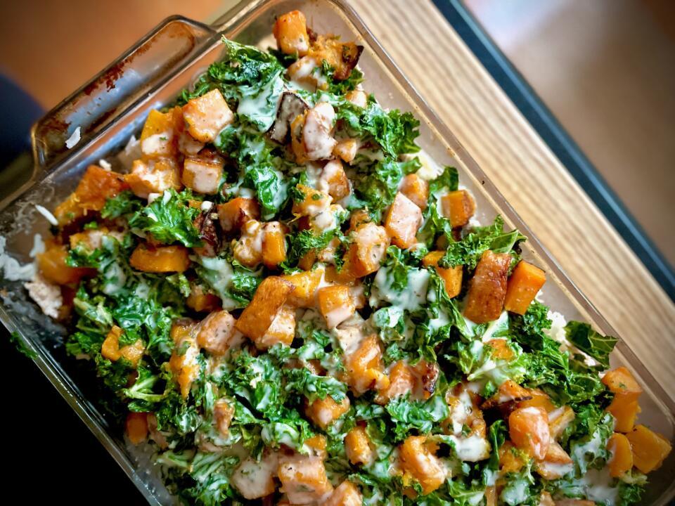 Creamy Turkey, Butternut Squash, Kale and Rice Casserole Home Beccanomics