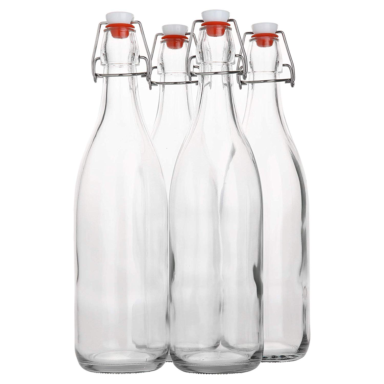 FOUR x 1 Liter Flip Top Bottles Homebrew Finds