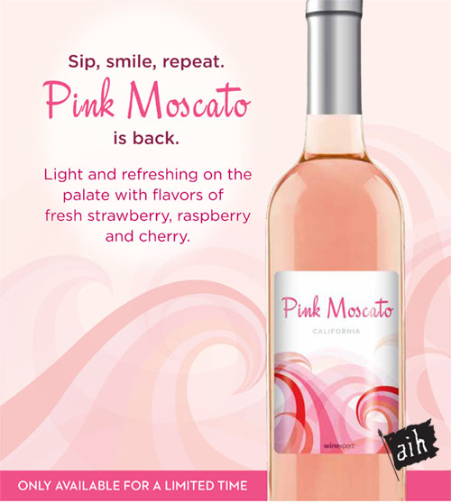 Winexpert Classic Pink Moscato Wine Making Kit 89.99 + free shipping