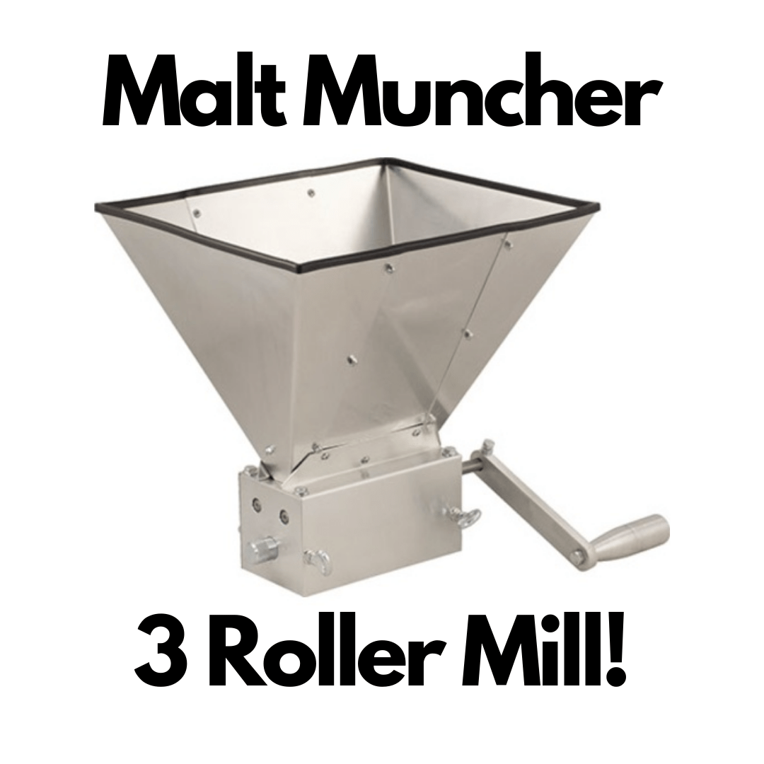 MaltMuncher THREE Roller Grain Mill on sale for 159.99, BEATS 2018