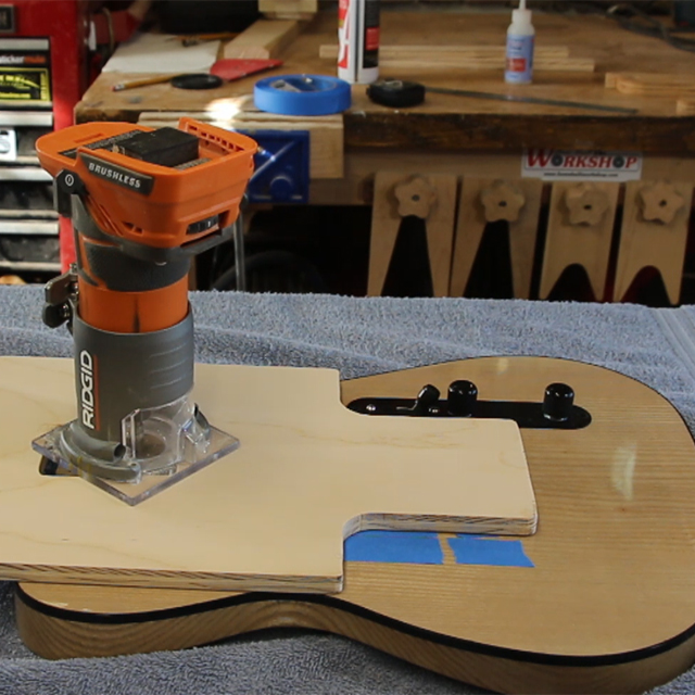 ReRouting a guitar neck pocket Home Built