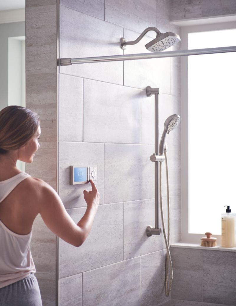 U by Moen Shower Works with Amazon Alexa, Google Assistant and Siri
