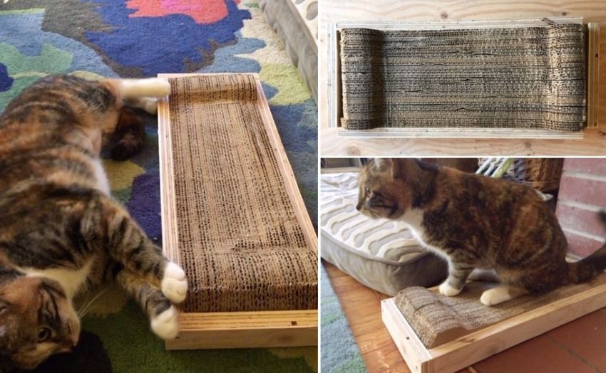 EasytoMake Cardboard Cat Scratching Pad
