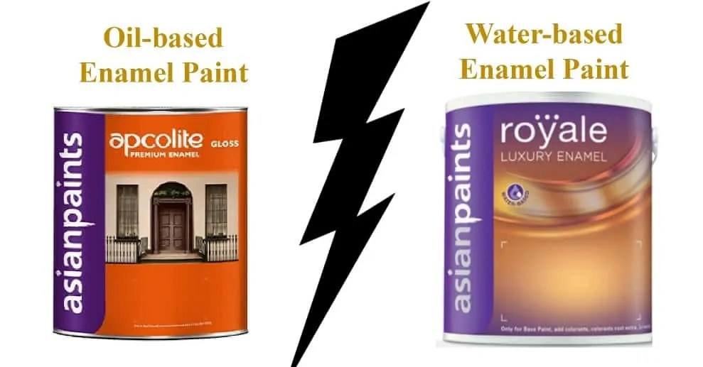 Difference Between Waterbased Enamel Paint and Oilbased Enamel Paint