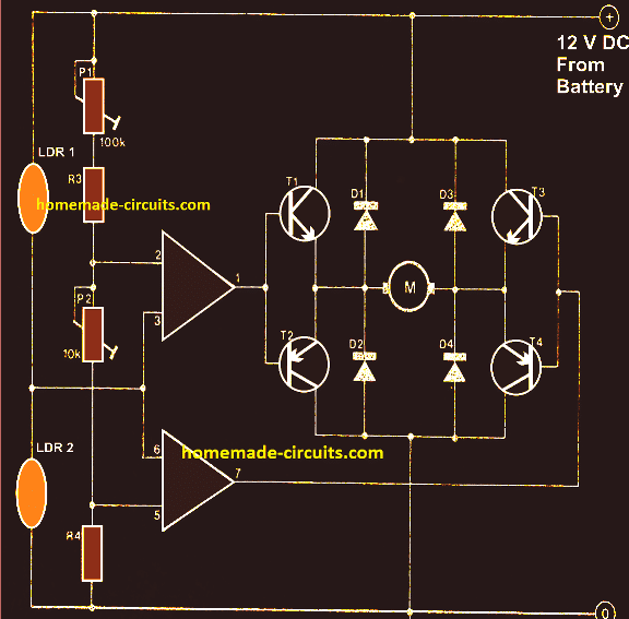 Simple Solar Tracker System Mechanism And Working Homemade Circuit Projects