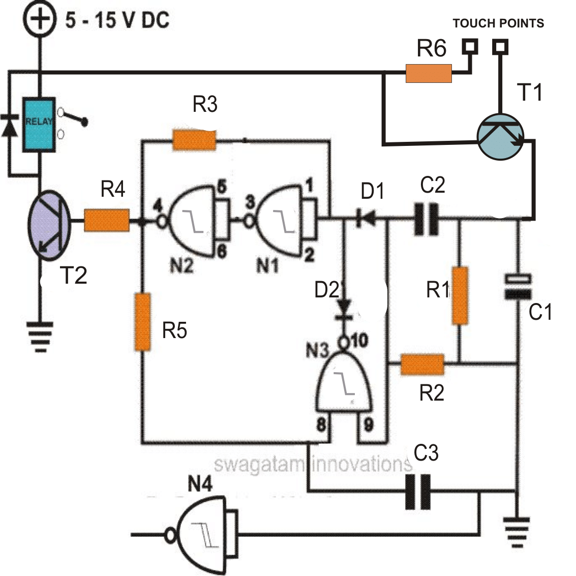 7 Best Touch Sensor Switch Circuits Explored Homemade Circuit Projects
