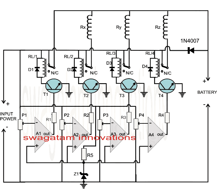 Lead Acid Battery Charge Controller Circuit Diagram - Circuit Diagram
