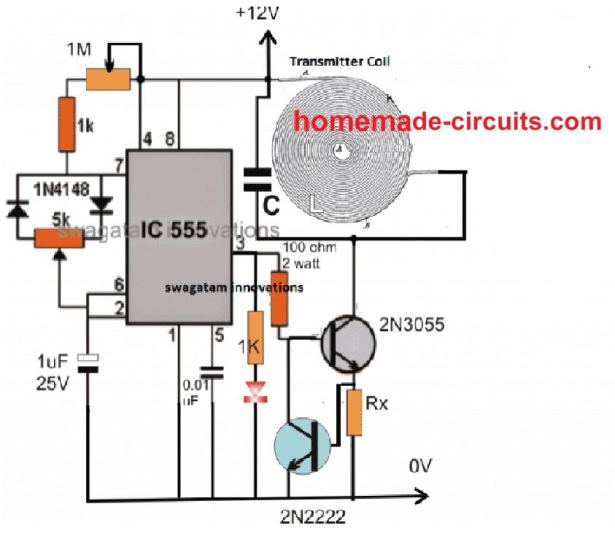 High Current Wireless Battery Charger Circuit Homemade Circuit Projects