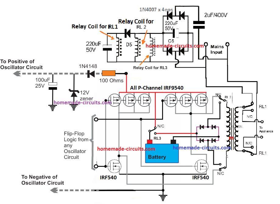 7 Simple Inverter Circuits You Can Build At Home Homemade Circuit Projects