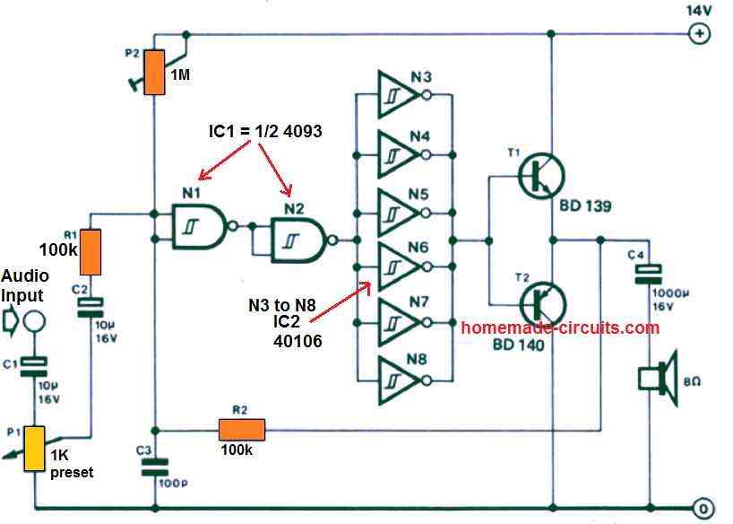 4 Efficient PWM Amplifier Circuits Explained Homemade Circuit Projects