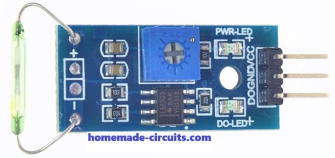 Reed Switch Sensor Module Explained With Circuit Diagram Homemade