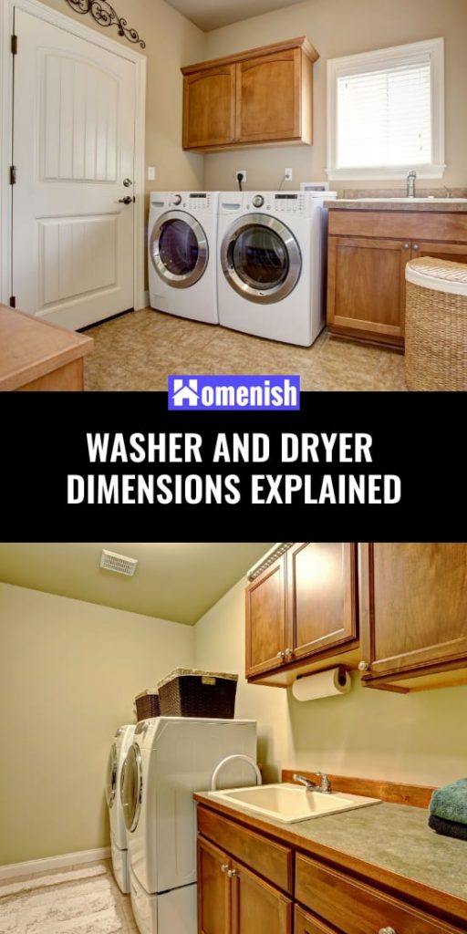 Washer and Dryer Dimensions Explained (3 Diagrams Included) Homenish