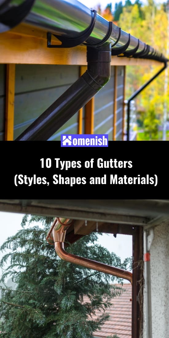 10 Types of Gutters (Styles, Shapes and Materials) Homenish