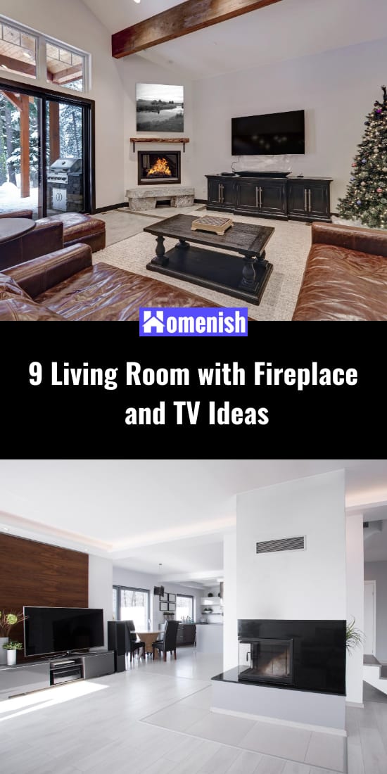 9 Living Room with Fireplace and TV Ideas Homenish
