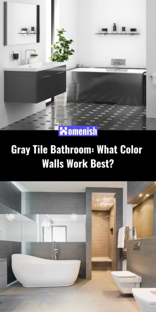 What Color Walls Go with Gray Tile Bathroom? Homenish