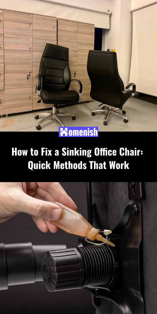 How to Fix a Sinking Office Chair Quick Methods That Work Homenish