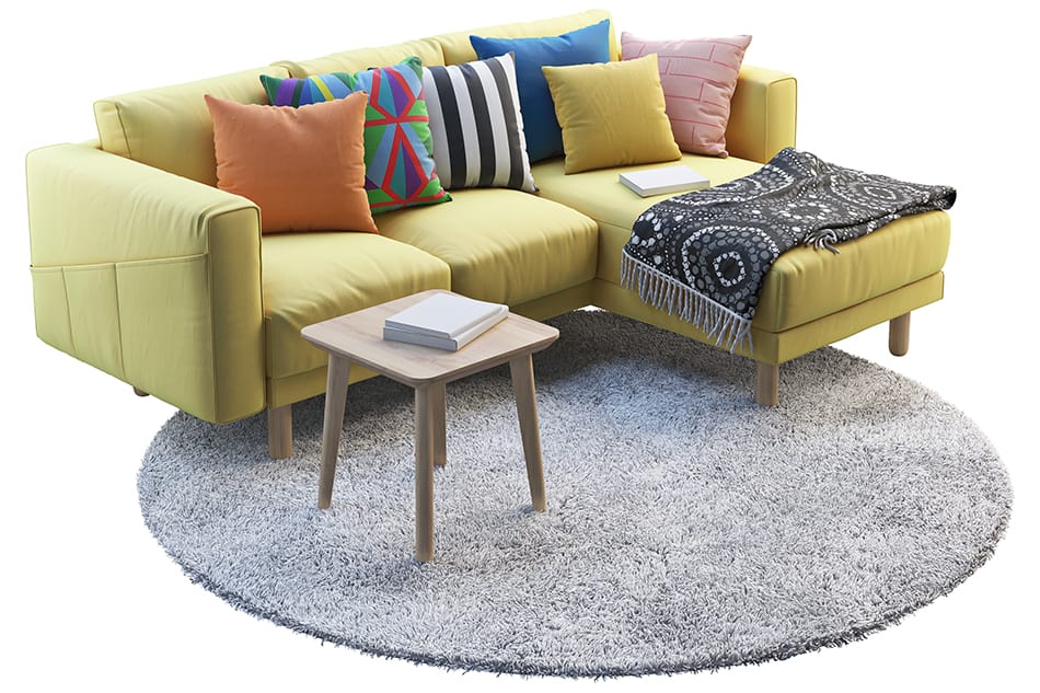 How to Place a Rug Under a Sectional Sofa Homenish
