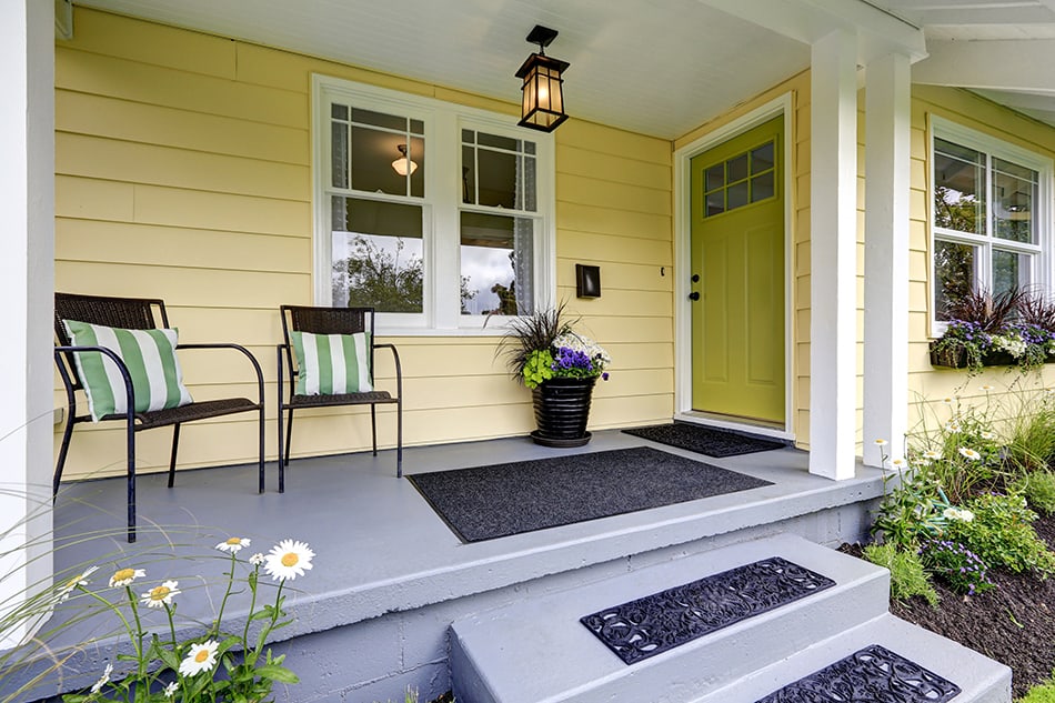9 Inviting Front Door Colors for a Yellow House Homenish