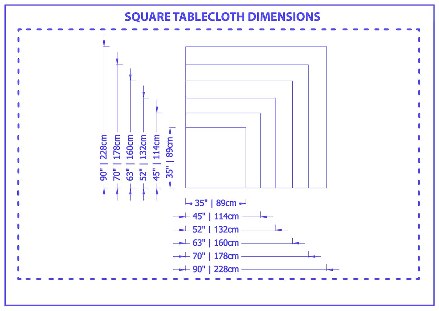 What Are the Tablecloth Sizes (with Drawings) Homenish