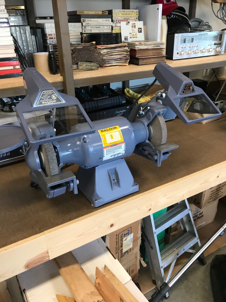 My slowspeed bench grinder Home Preservation Manual
