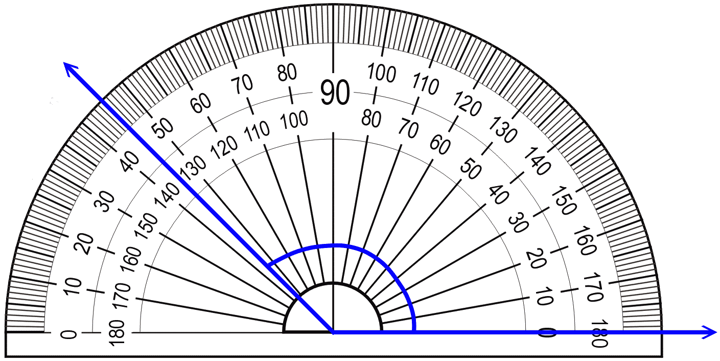 Measuring angles with a protractor lesson & video