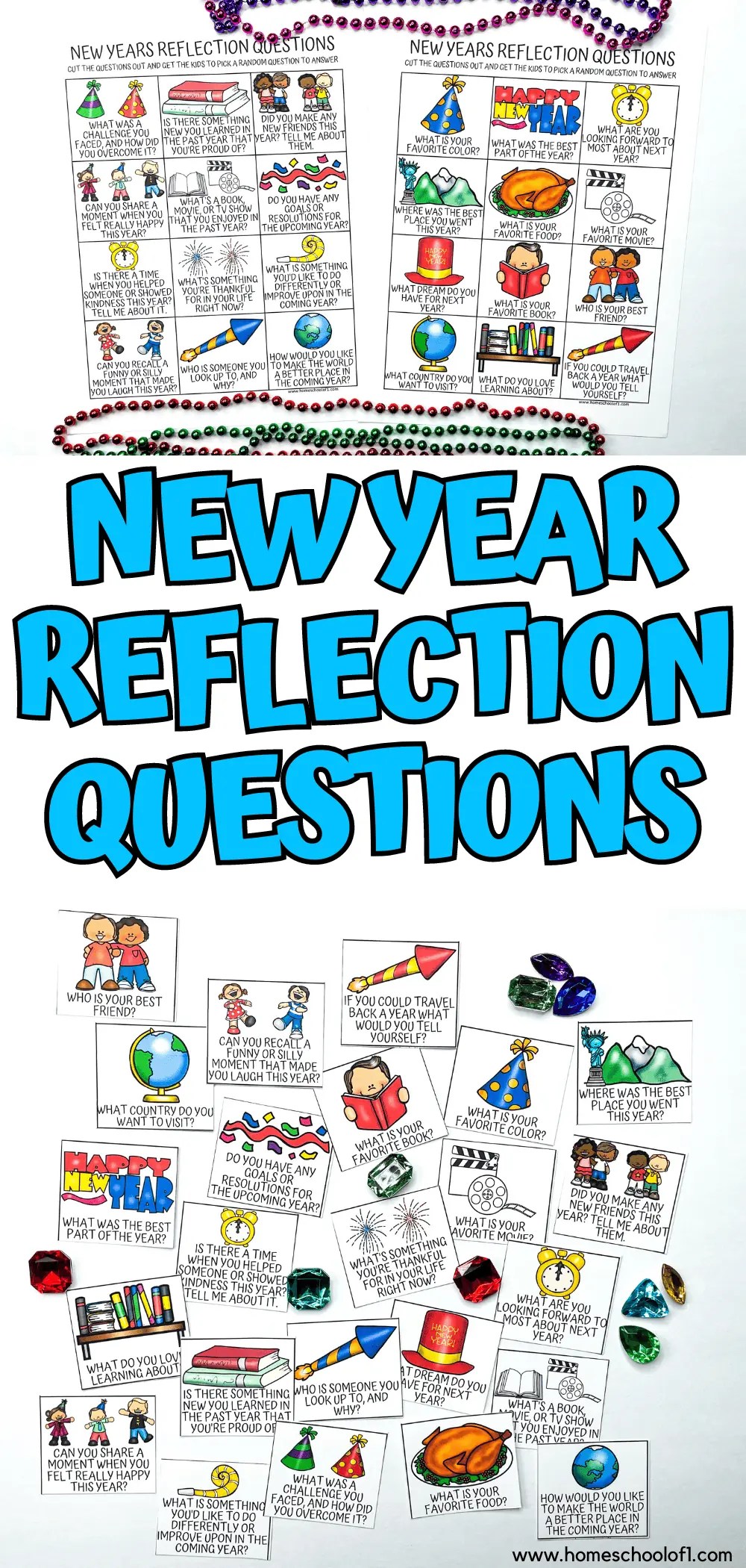 Free Printable New Year's Eve Reflection Questions