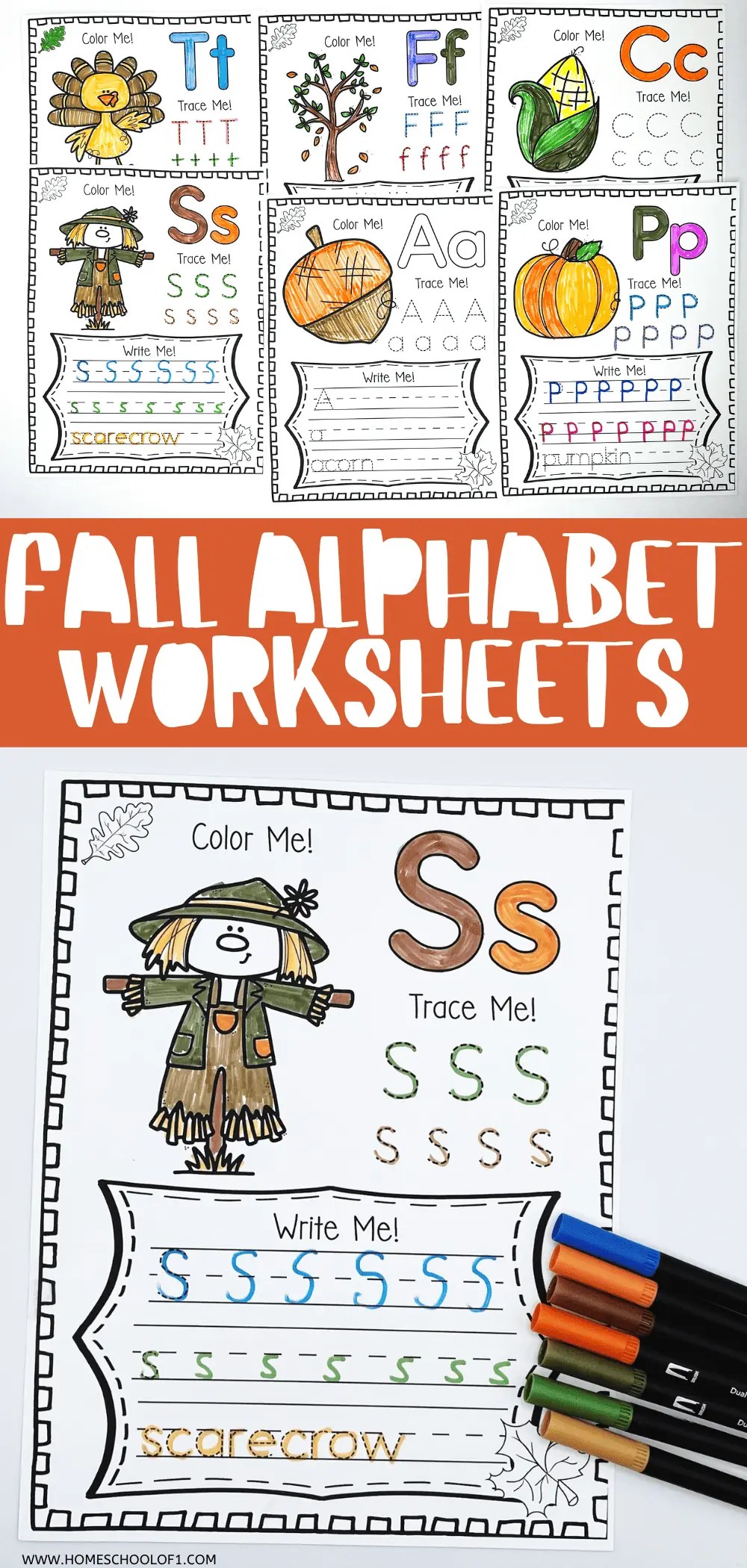 Free Fall Alphabet Worksheets For Preschoolers Free Fall Alphabet Worksheets For Preschoolers