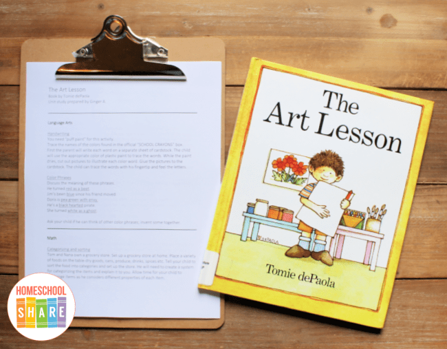 The Art Lesson Activities & Lessons (Free!) Homeschool Share
