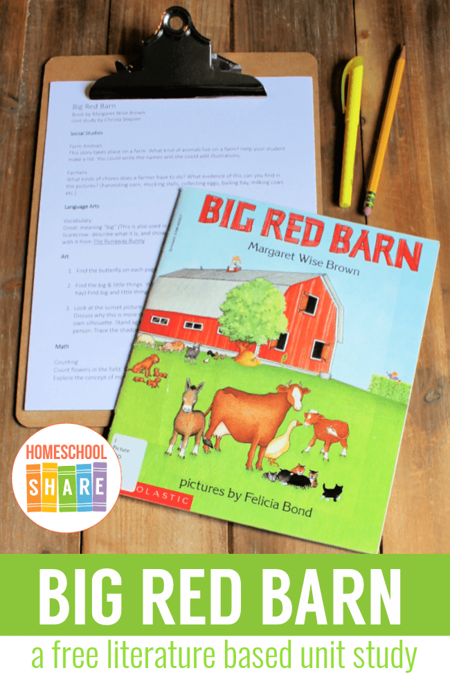 Big Red Barn Book Activities Homeschool Share