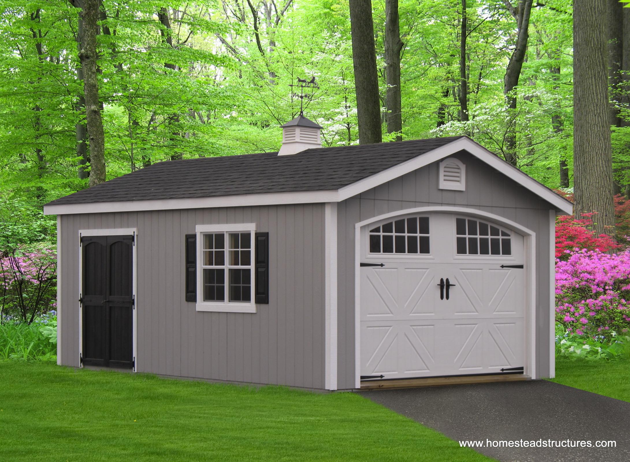 1 Car & Single Wide Garages Homestead Structures