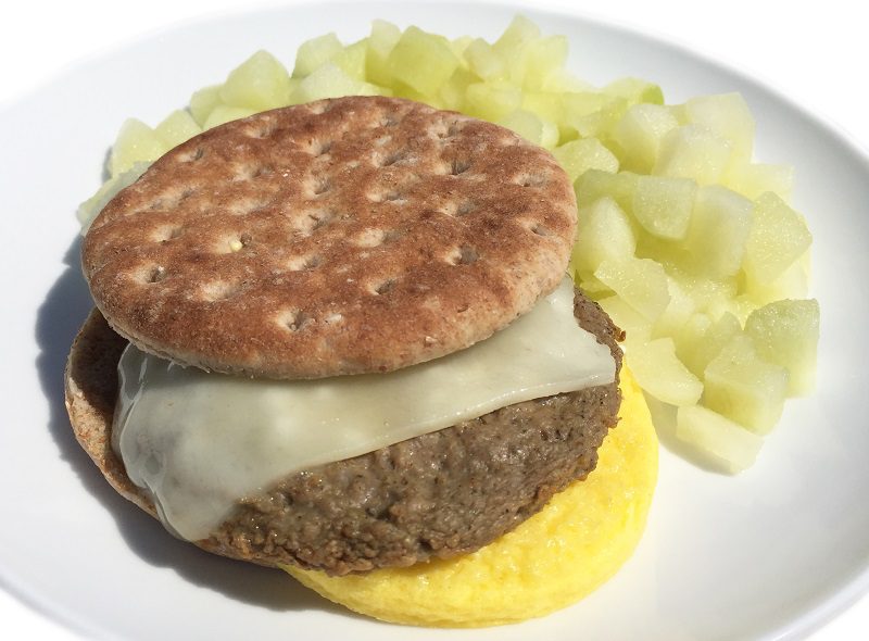 Turkey Sausage, Egg & Swiss Flatbread Sandwich... Homestyle Direct