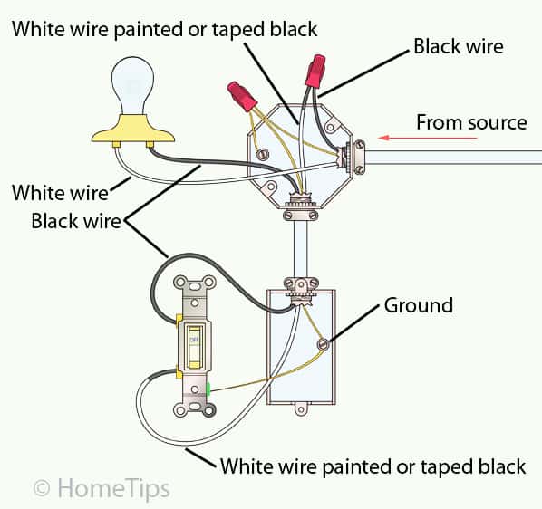 2 Way Switch Single Pole Wiring Diagram - Attireal