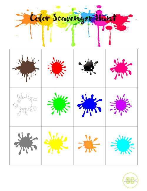 Scavenger Hunt Hometown Homeschool Association of South Carolina