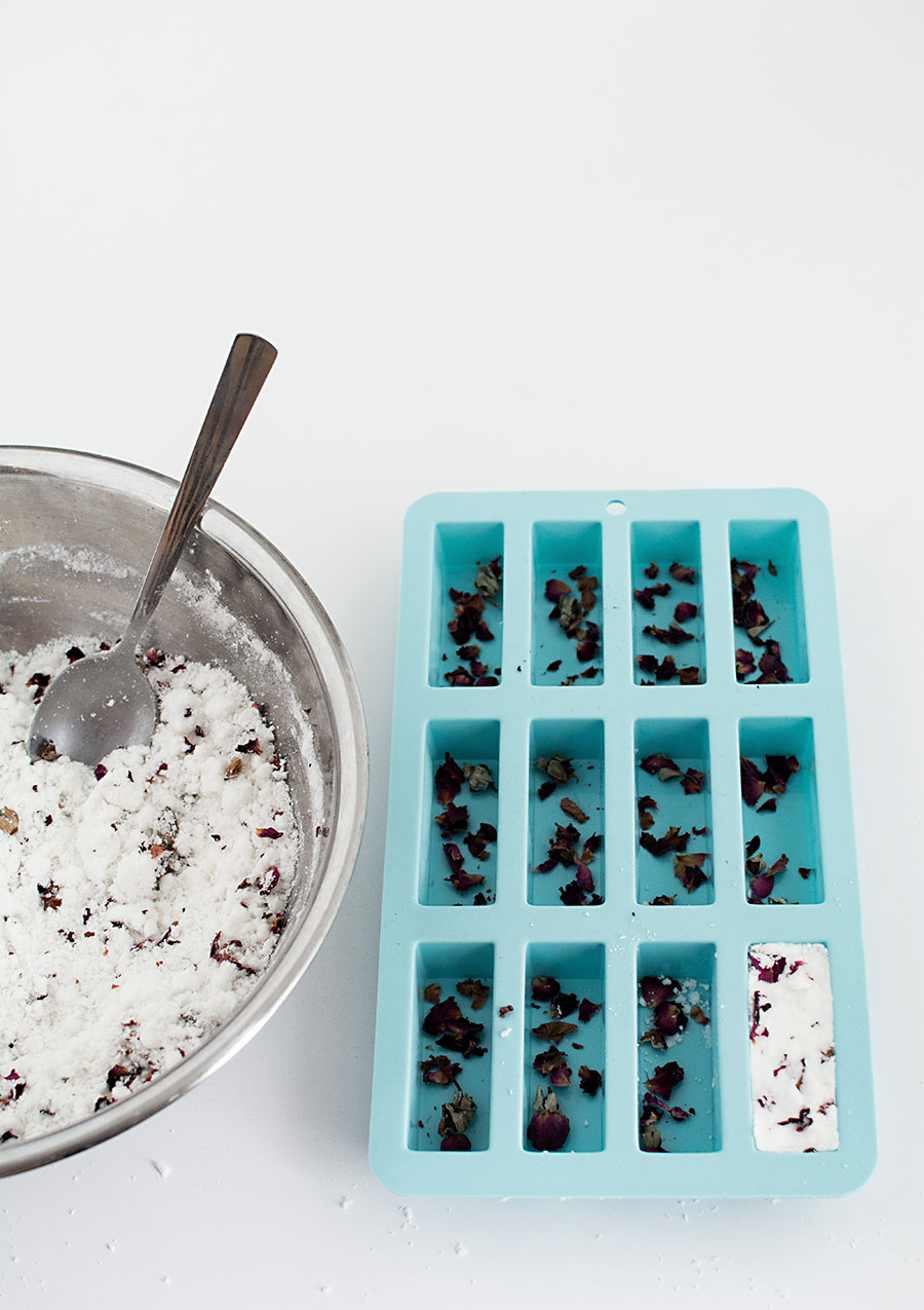 DIY Rose Bath Bomb Bars + Printable Label Homey Oh My