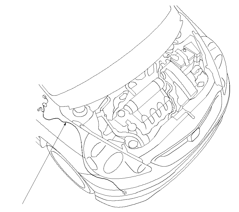 Right Front SRS Sensor Sub-harness Locations (LHD)