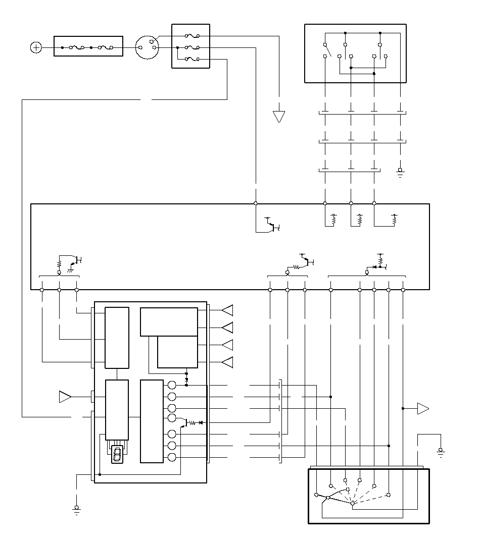 A/T Gear Position Indicator Circuit Diagram - With 7-speed Mode (L12A