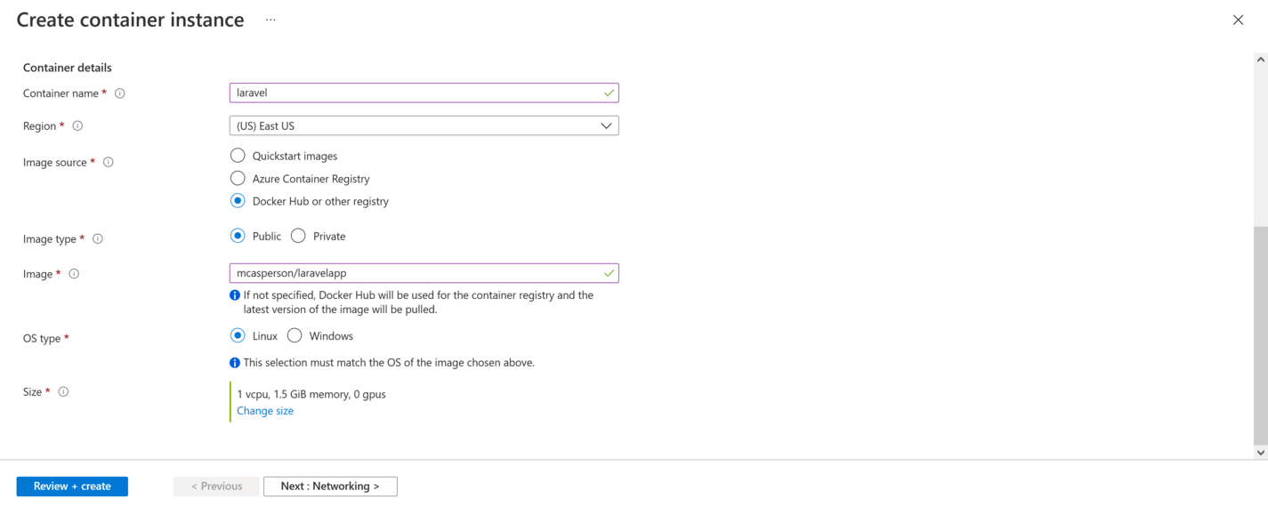 Containerizing Laravel Applications