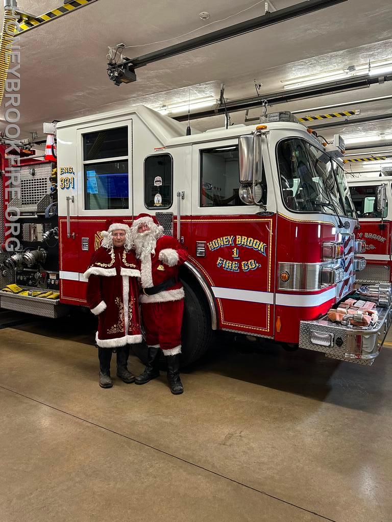 Santa Visits Honey Brook Honey Brook Fire Company