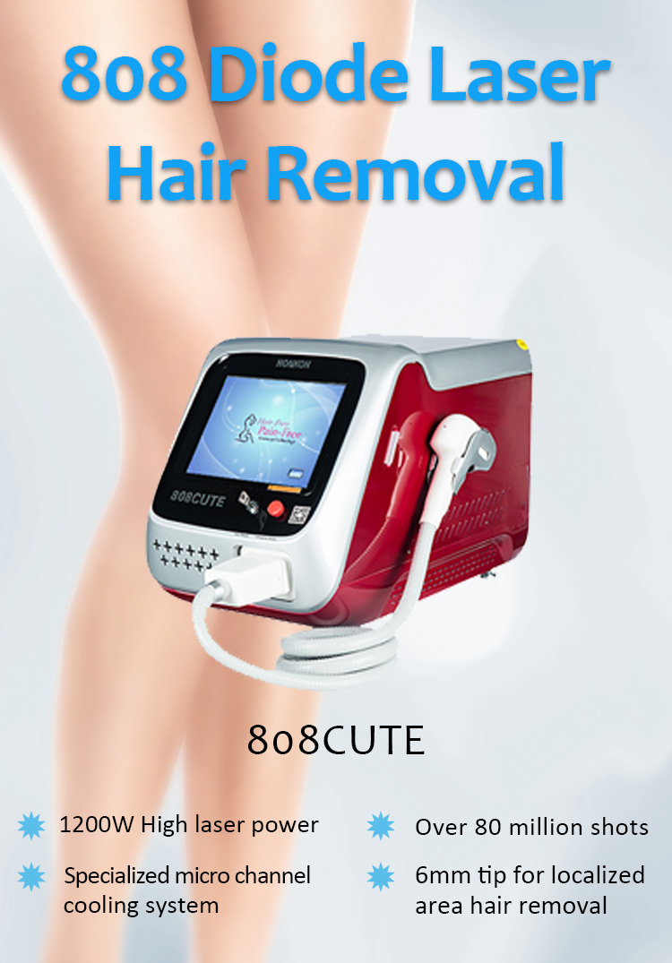 808CUTE 808nm Diode Laser Permanent Hair Removal Machine HONKON Laser