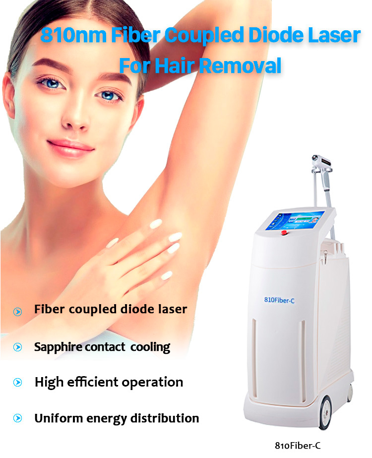 810FiberC 810 Fiber Coupled Diode Laser For Hair Removal Machine