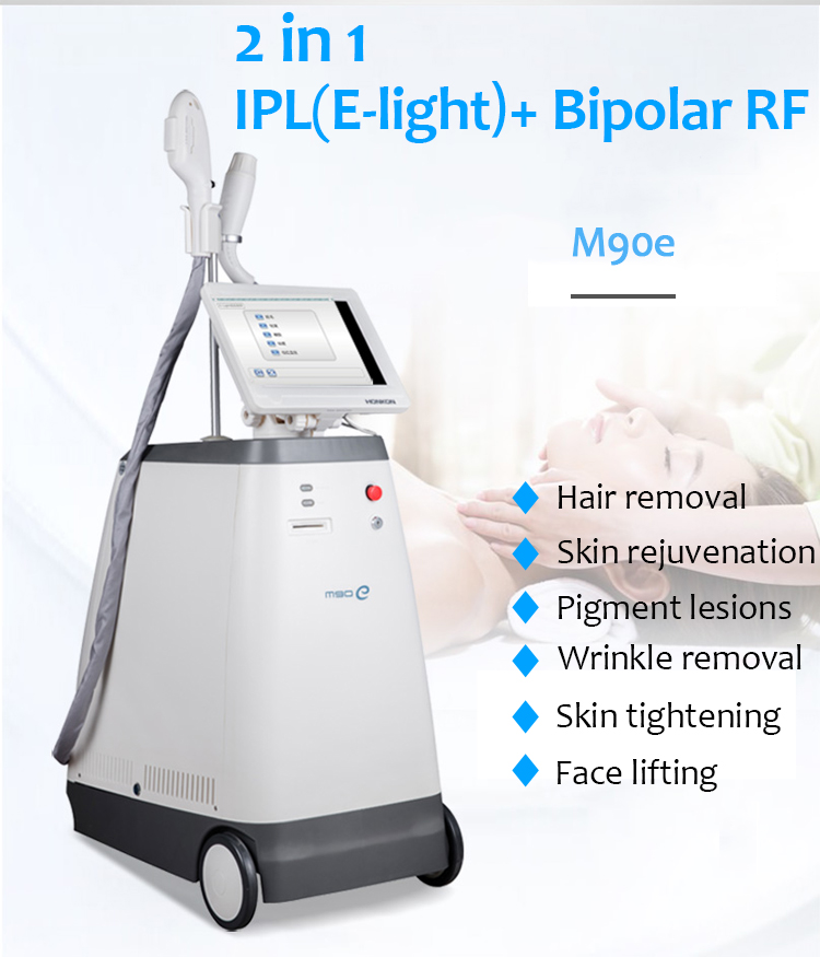 M90e IPl/ELight Hair Removal Skin Rejuvenation Bipolar Rf Skin